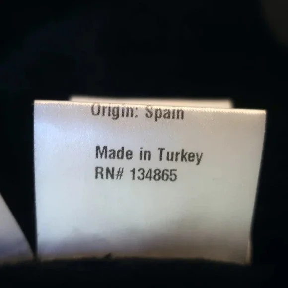 Saks Fifth Avenue Shearling Peplum Coat Black/Navy Size Medium - Picture 7 of 8